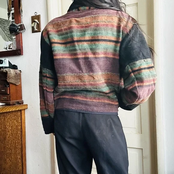 Striped Multicolor Women's Jacket - Picture 3 of 5